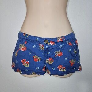 Hollister So Cal Blue Floral Print‎ Shorts